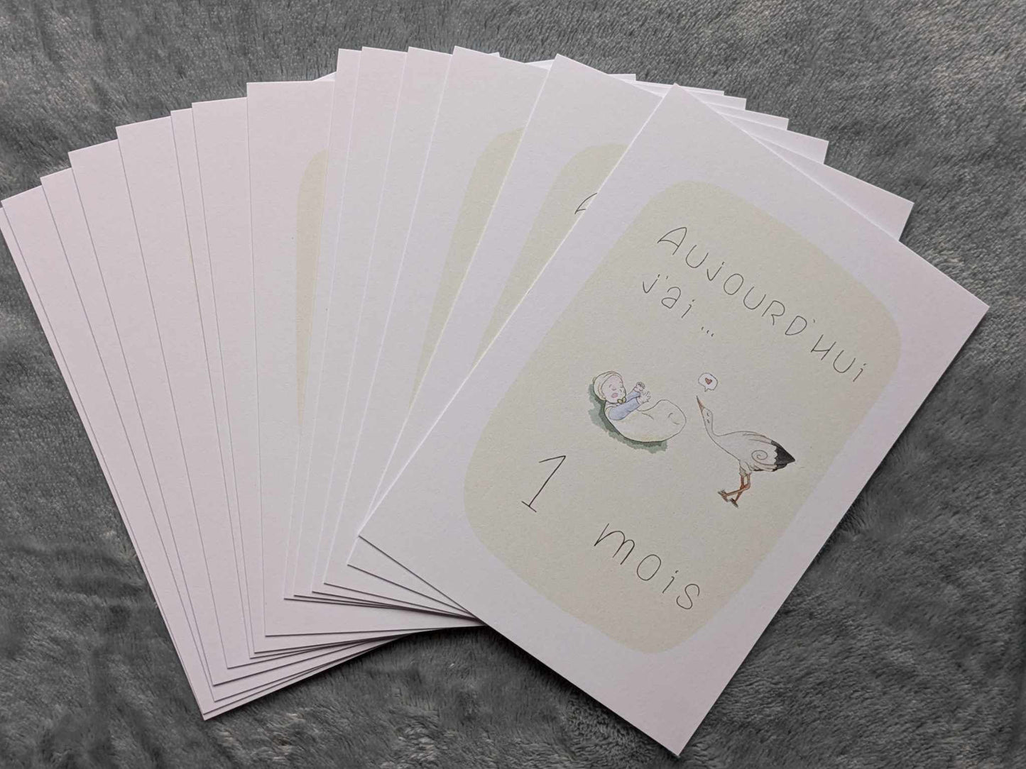 Cartes étapes recto/ verso à personnaliser