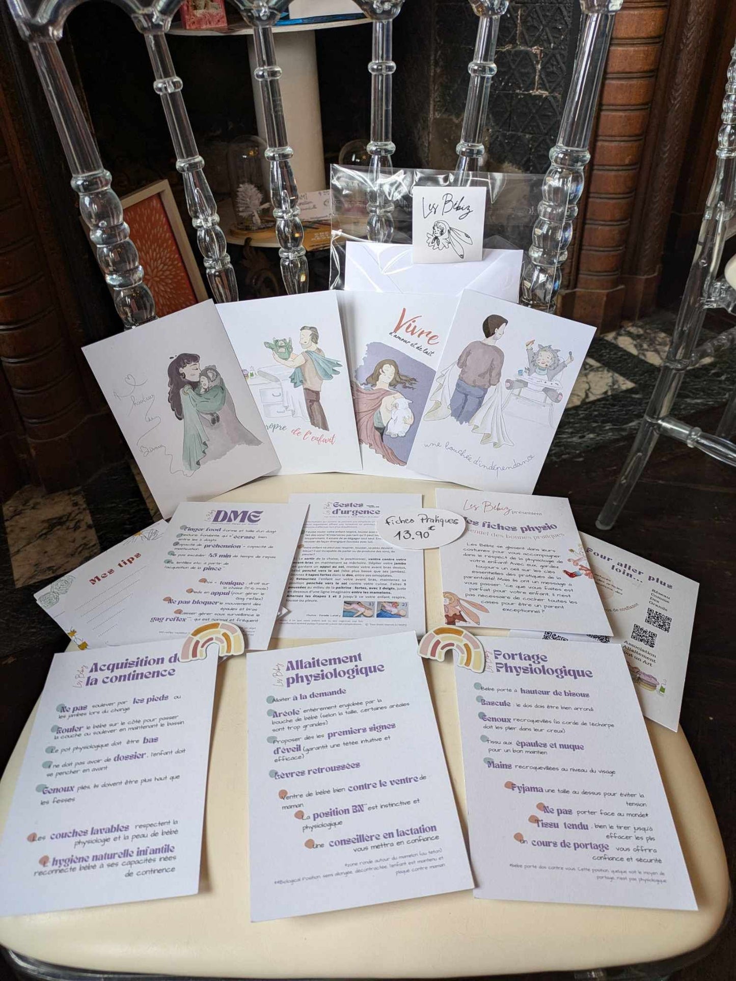 Lot de fiches récap astuces parents - l'essentiel des pratiques physiologiques