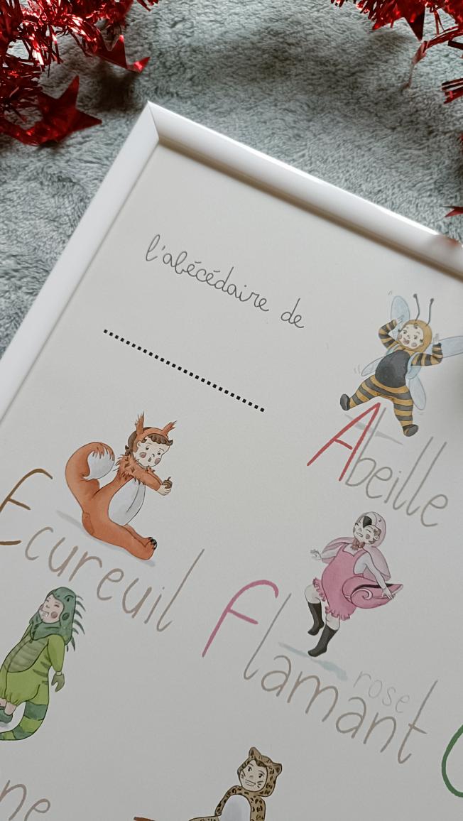 Abécédaire illustré personnalisé