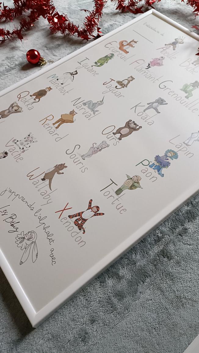 Abécédaire illustré personnalisé